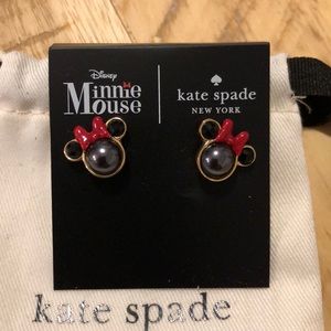 Disney Kate Spade Minnie Mouse Stud earrings